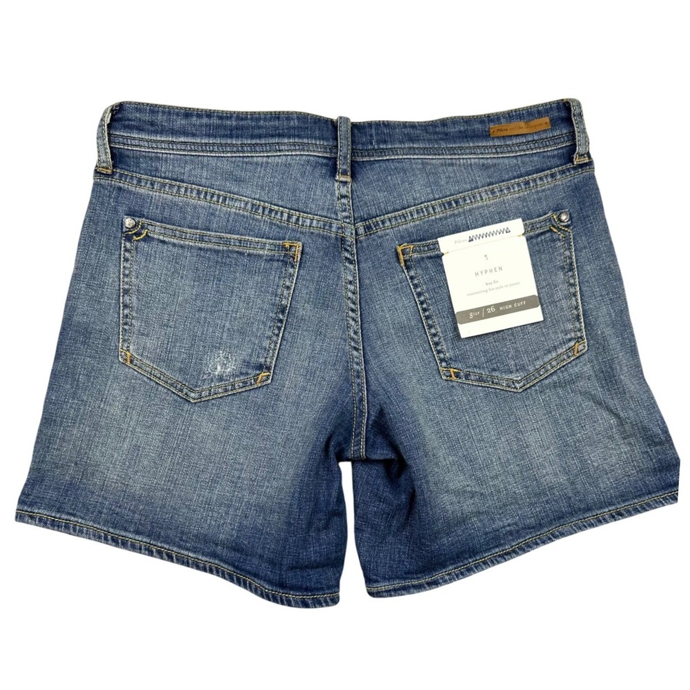 Pilcro and the Letterpress Hyphen Boy Fit Denim Shorts Blue Medium Wash Size 26